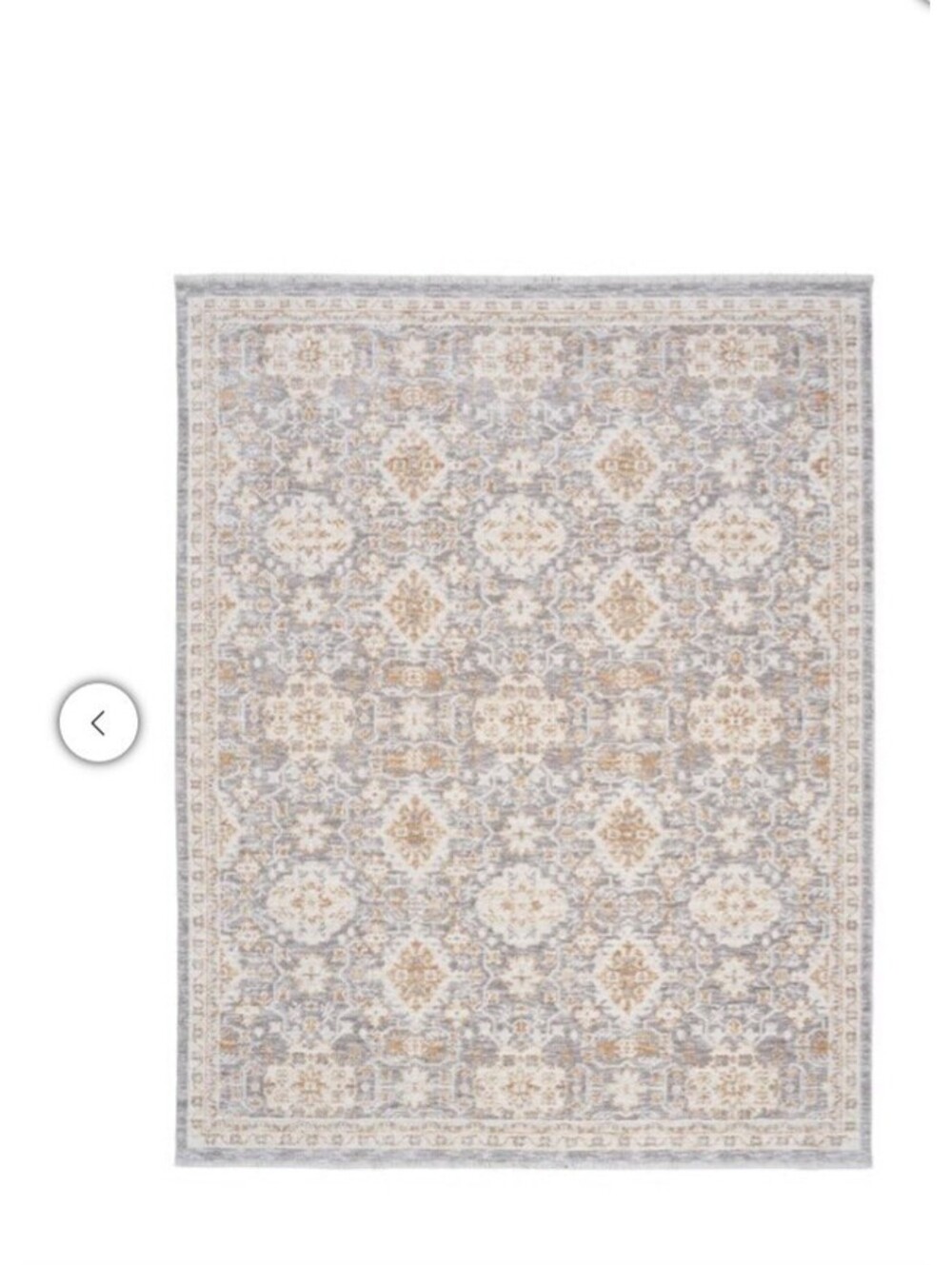 Nourison, 5ft x 7 ft - "Hastings" Collection Area Rug | "Ronan" Ivory Gray